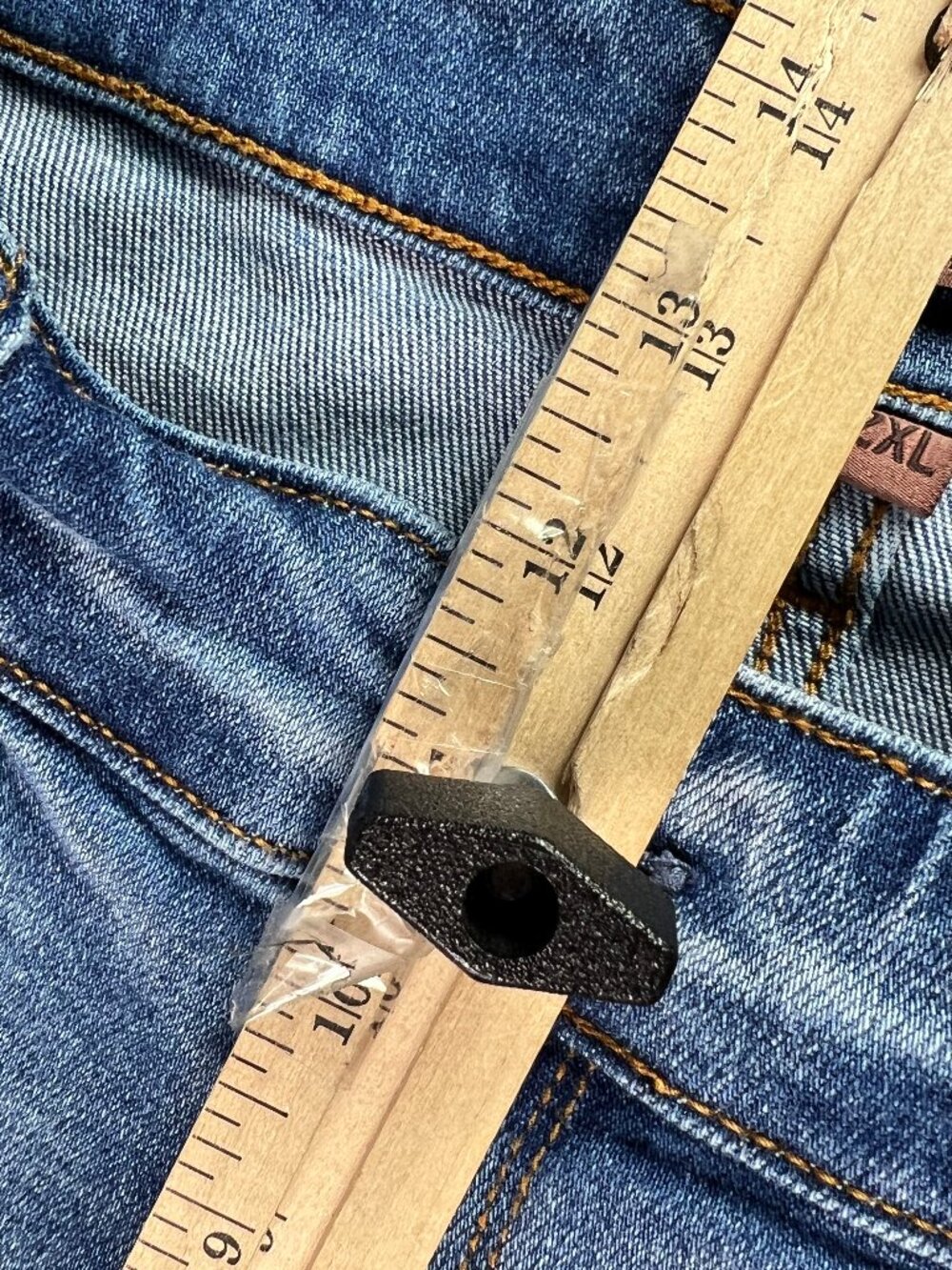 Judy Blue Jean Shorts Womens Plus 35* High Rise Blue Cut Off Denim Jorts Tag 2XL - Picture 14 of 15
